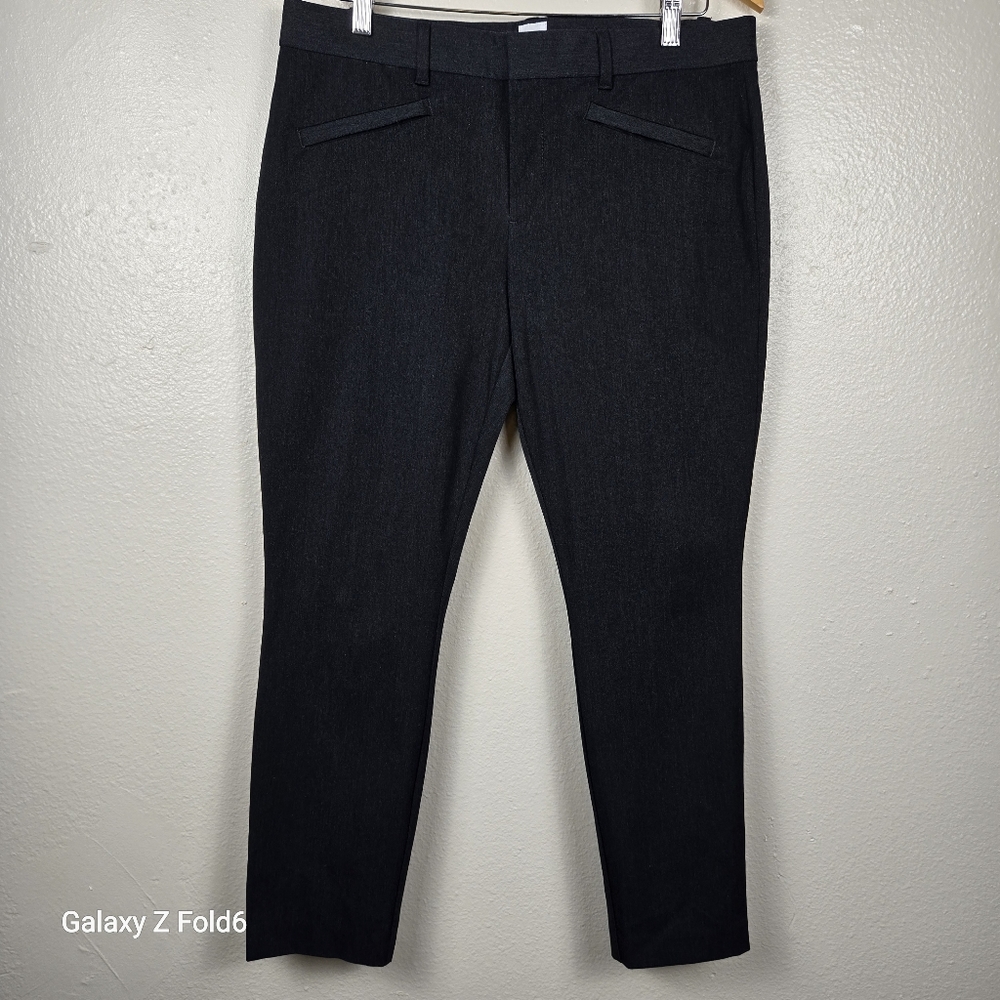 GAP Women’s Pants Size 12 Signature Skinny Ankle Black Stretch Dress Trousers